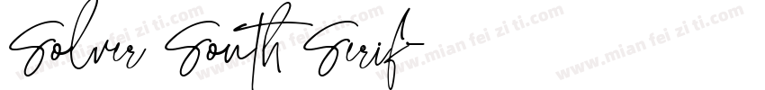 Solver South Serif字体转换